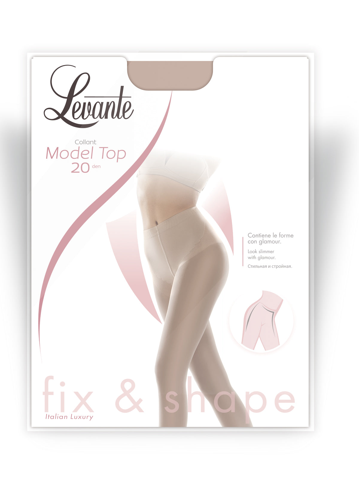 Levante Women's Tights Model top 20 denier Special Stocking Slimming bodice stockings
