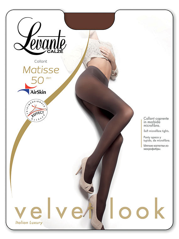 Levante Matisse Women's Tights 50 denier Opaque stockings in soft microfibre