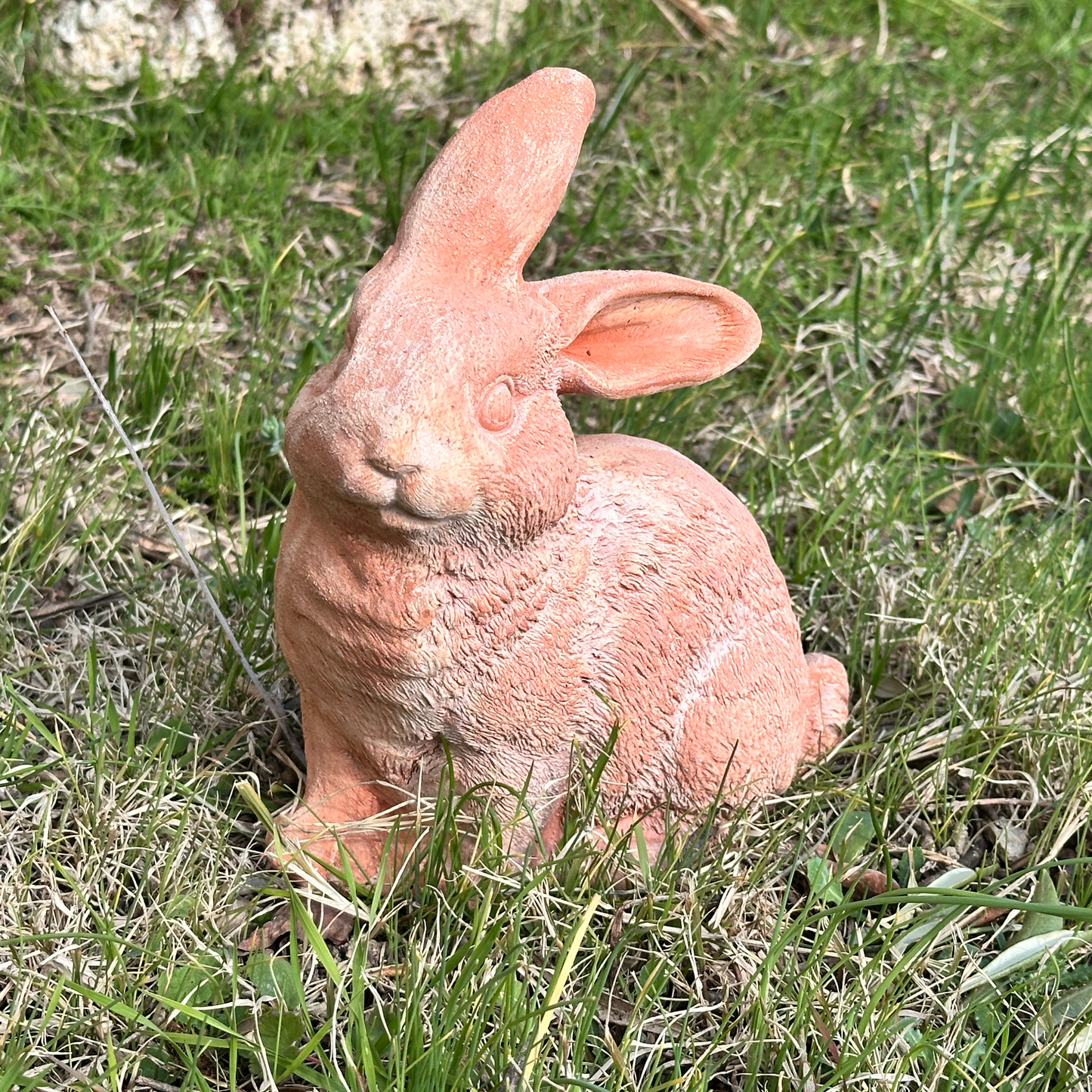 Toocook Coniglio in terracotta artigianale per arredo giardino decorazione unica resistente alle intemperie
