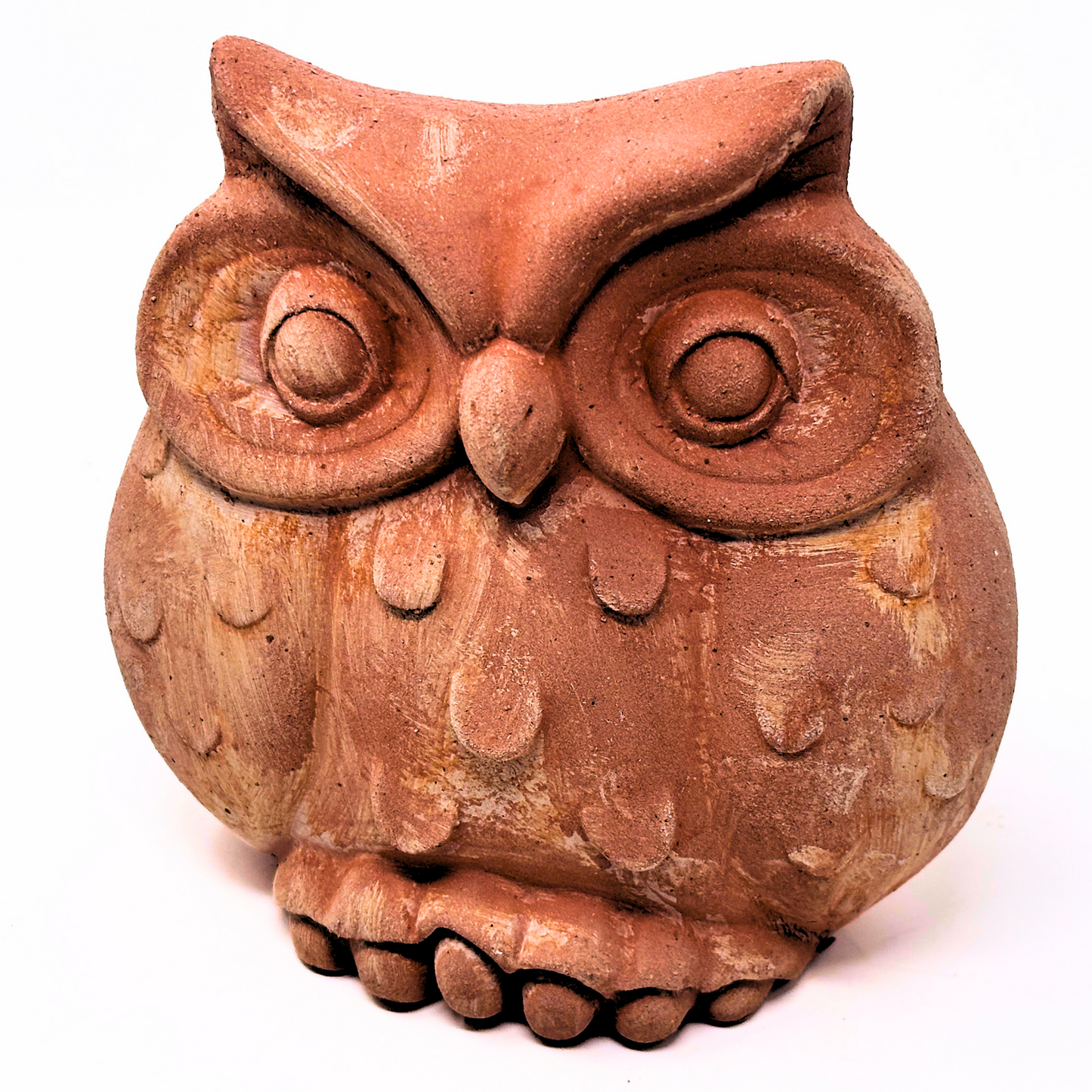 Handcrafted terracotta ball toad for garden furniture and weatherproof home decoration