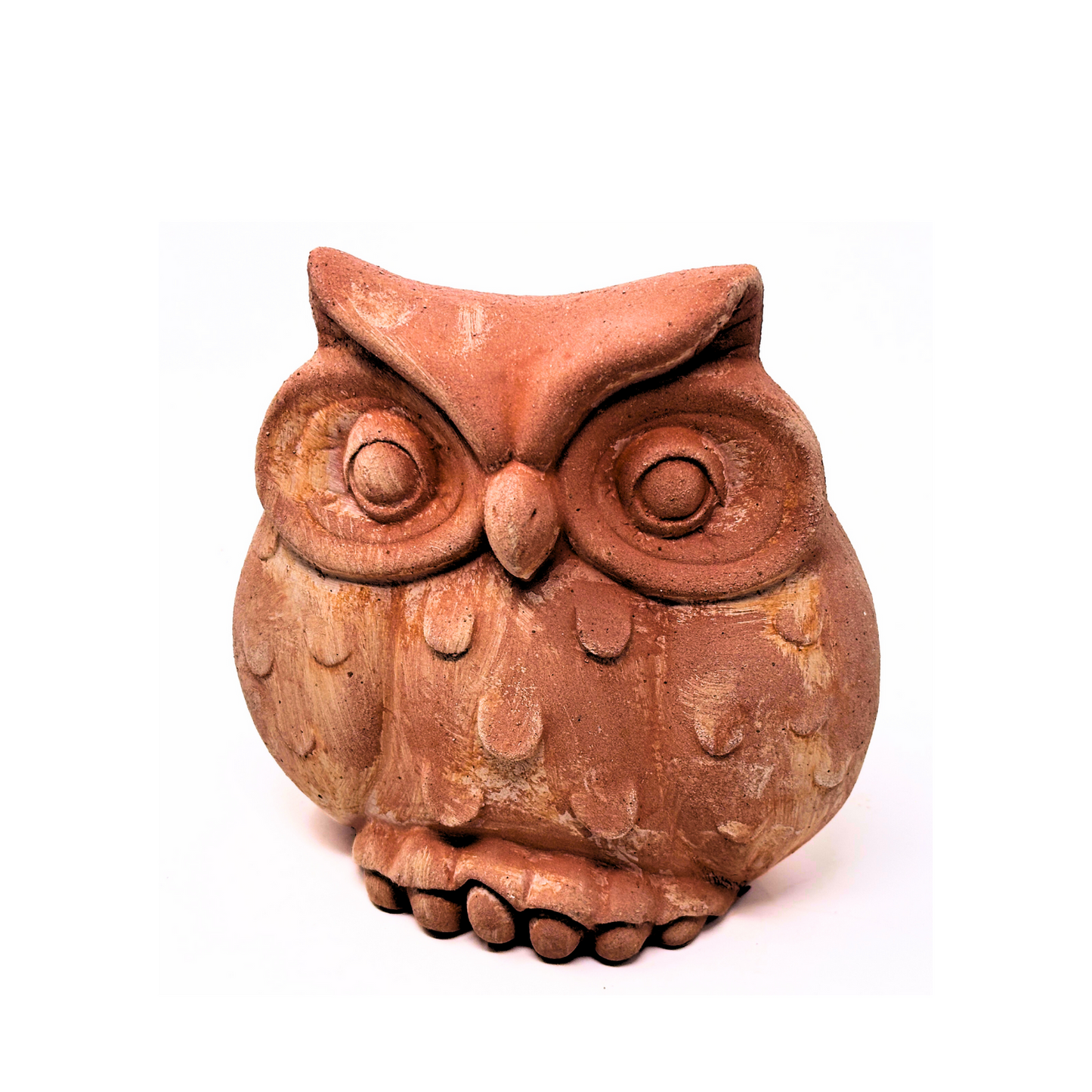 Handcrafted terracotta ball toad for garden furniture and weatherproof home decoration