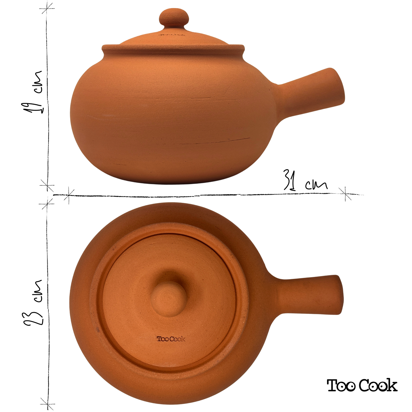 Toocook Cook Potatoes and Chestnuts in Terracotta Simple Natural Cooking No Fat and without altering the properties of the food 100% Made in Italy