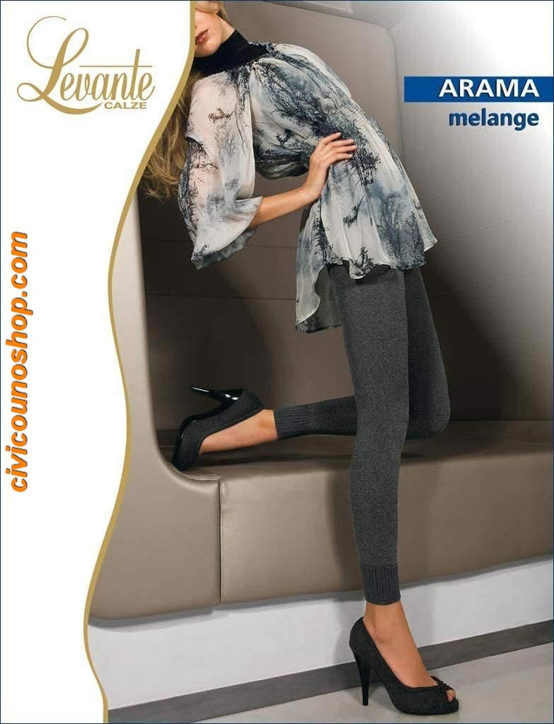 Levante Women's Tights Arama Melange Leggings in soft microfibre