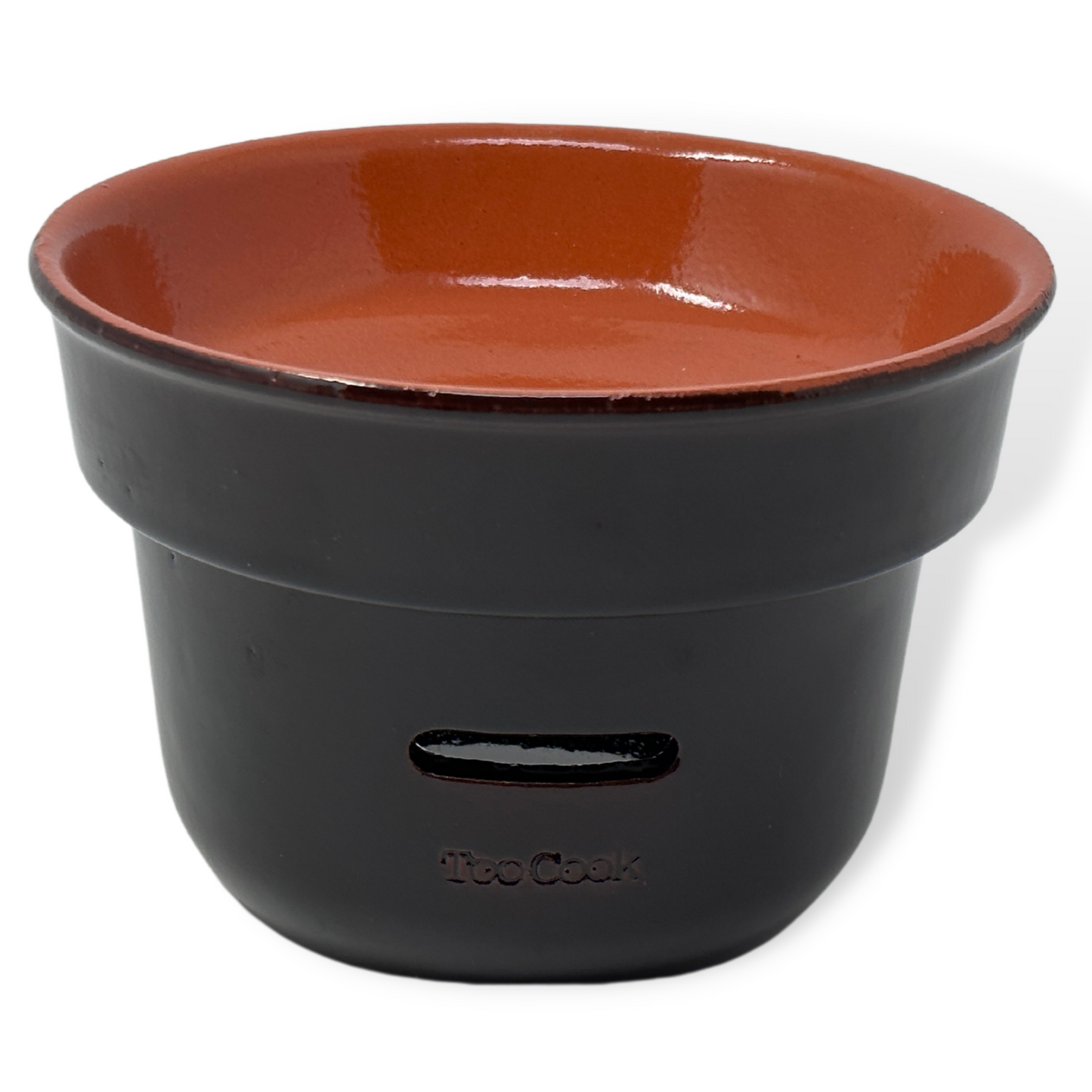 Toocook Stove Bagna Cauda Dip for vegetables Piedmontese Fondue recipe in Brown Terracotta. Made in Italy 100%