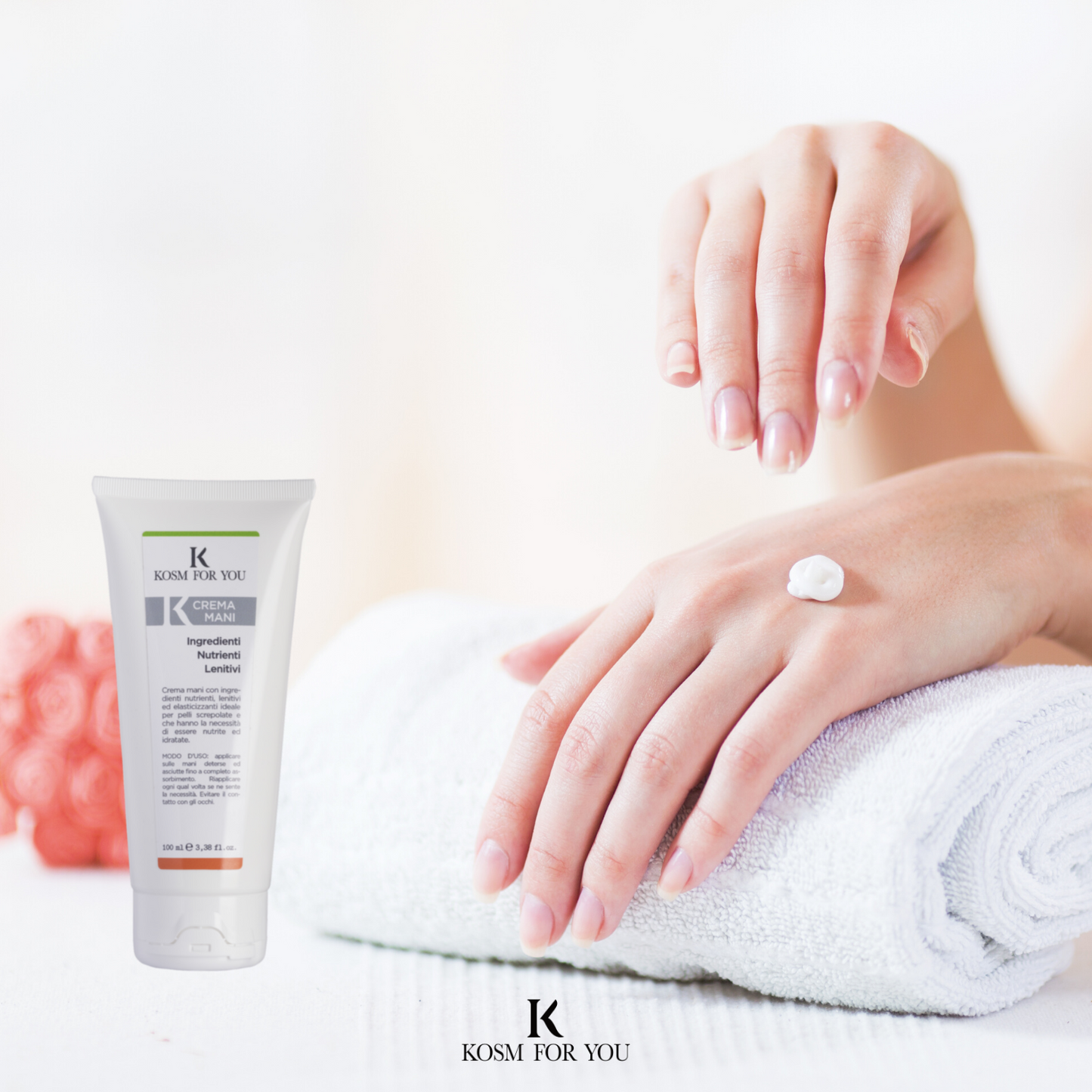 Moisturizing, Nourishing, Soothing, Elasticizing Hand Cream for Dry, Chapped and Sensitive Skin. Organic Ingredients