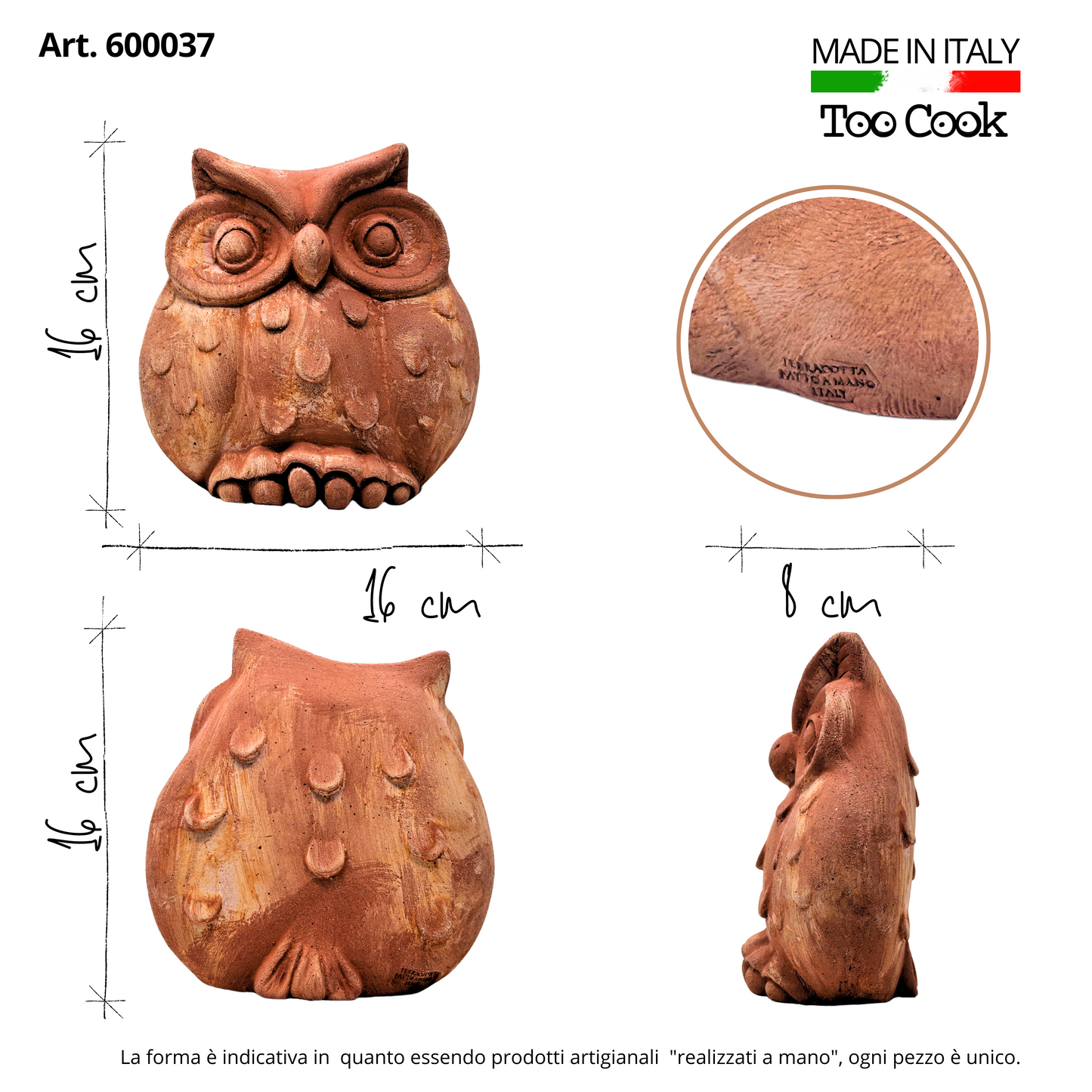 Handcrafted terracotta ball toad for garden furniture and weatherproof home decoration