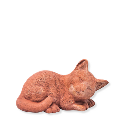 Toocook Gatto in terracotta artigianale per arredo giardino decorazione unica resistente alle intemperie