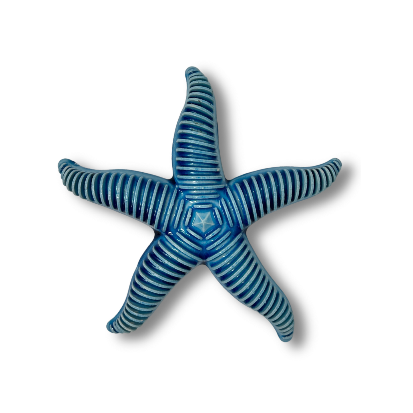 Toocook Stella Marina Onda in ceramica smaltata Blu Decorazione Murale e Arredo Casa, Realizzata Artigianalmente, Idea Regalo Made in Italy