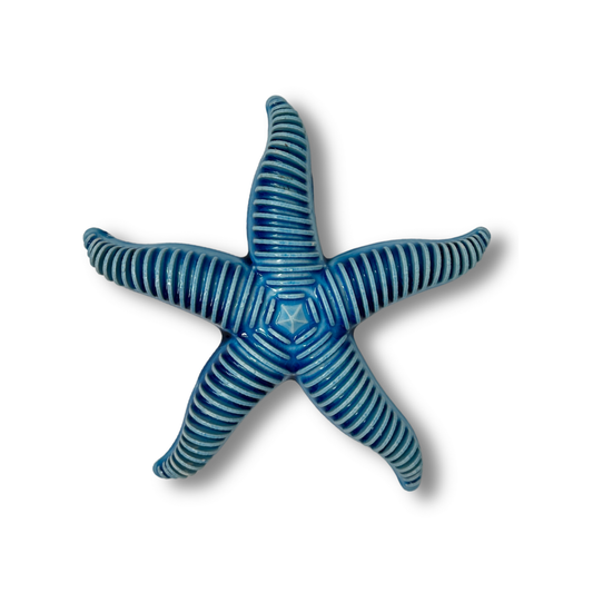 Toocook Stella Marina Onda in ceramica smaltata Blu Decorazione Murale e Arredo Casa, Realizzata Artigianalmente, Idea Regalo Made in Italy