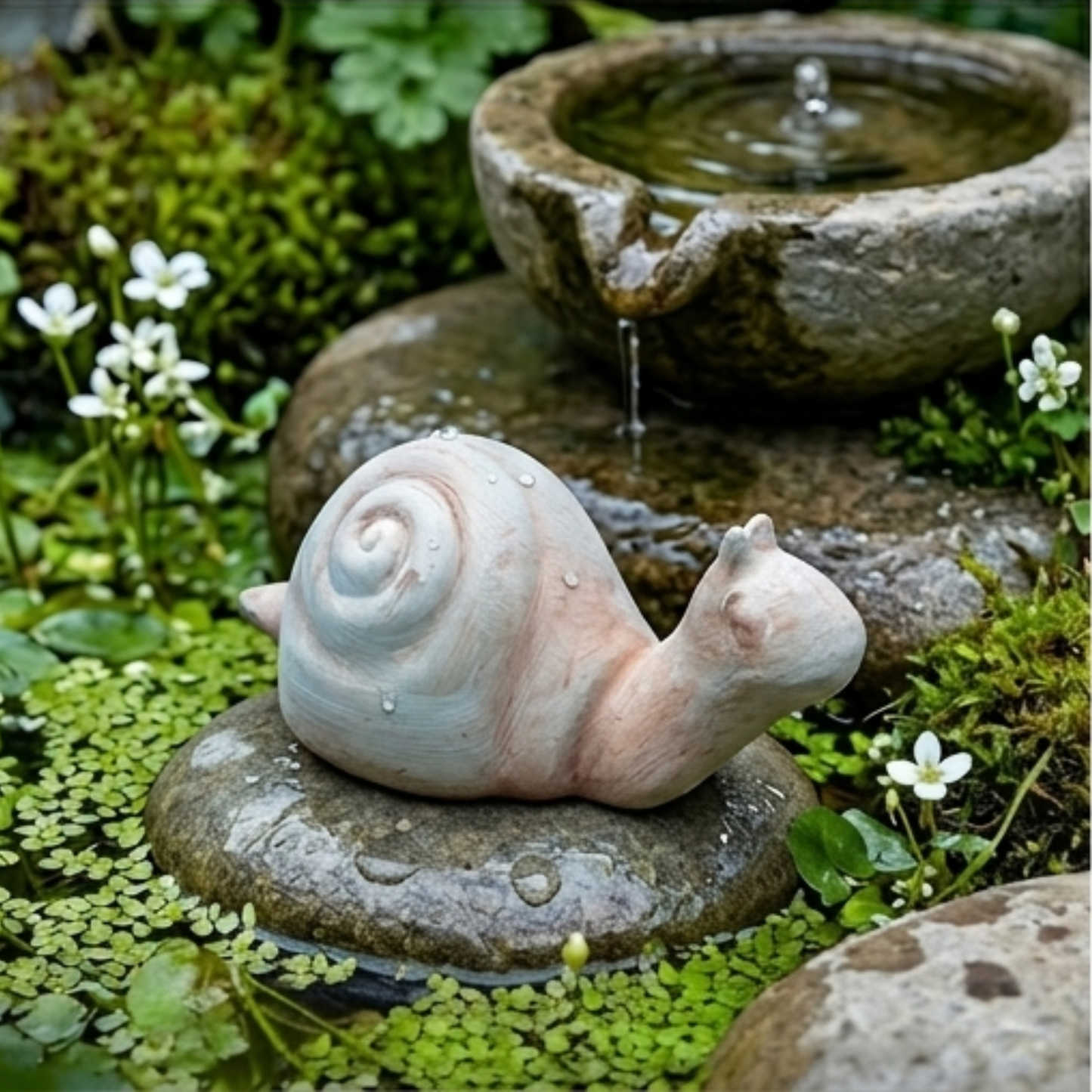 Lumaca in terracotta artigianale per arredo giardino decorazione unica resistente alle intemperie