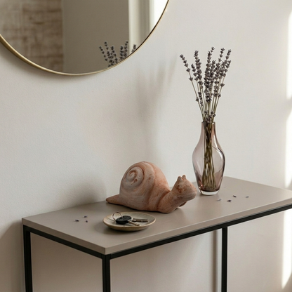 Lumaca in terracotta artigianale per arredo giardino decorazione unica resistente alle intemperie