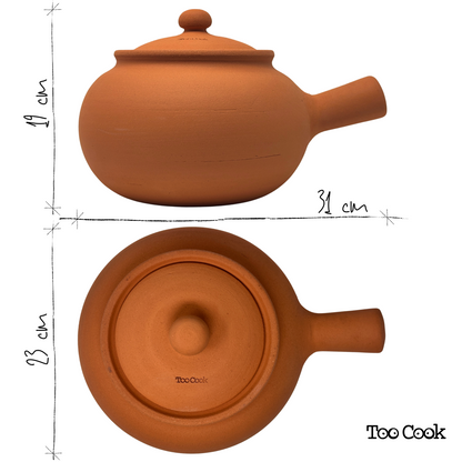 Toocook Cook Potatoes and Chestnuts in Terracotta Simple Natural Cooking No Fat and without altering the properties of the food 100% Made in Italy