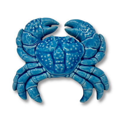 Toocook Glazed Ceramic Crab Wall Decoration and Home Furnishings, Handcrafted, Gift Idea Made in Italy