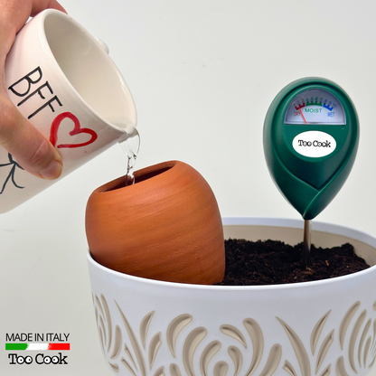 Toocook Olla in Terracotta Artigianale per irrigazione Automatica Ecologica e Naturale per Piante da Interno ed Esterno con autonomia di Circa 7 Giorni - Realizzata a Mano - 250 ml