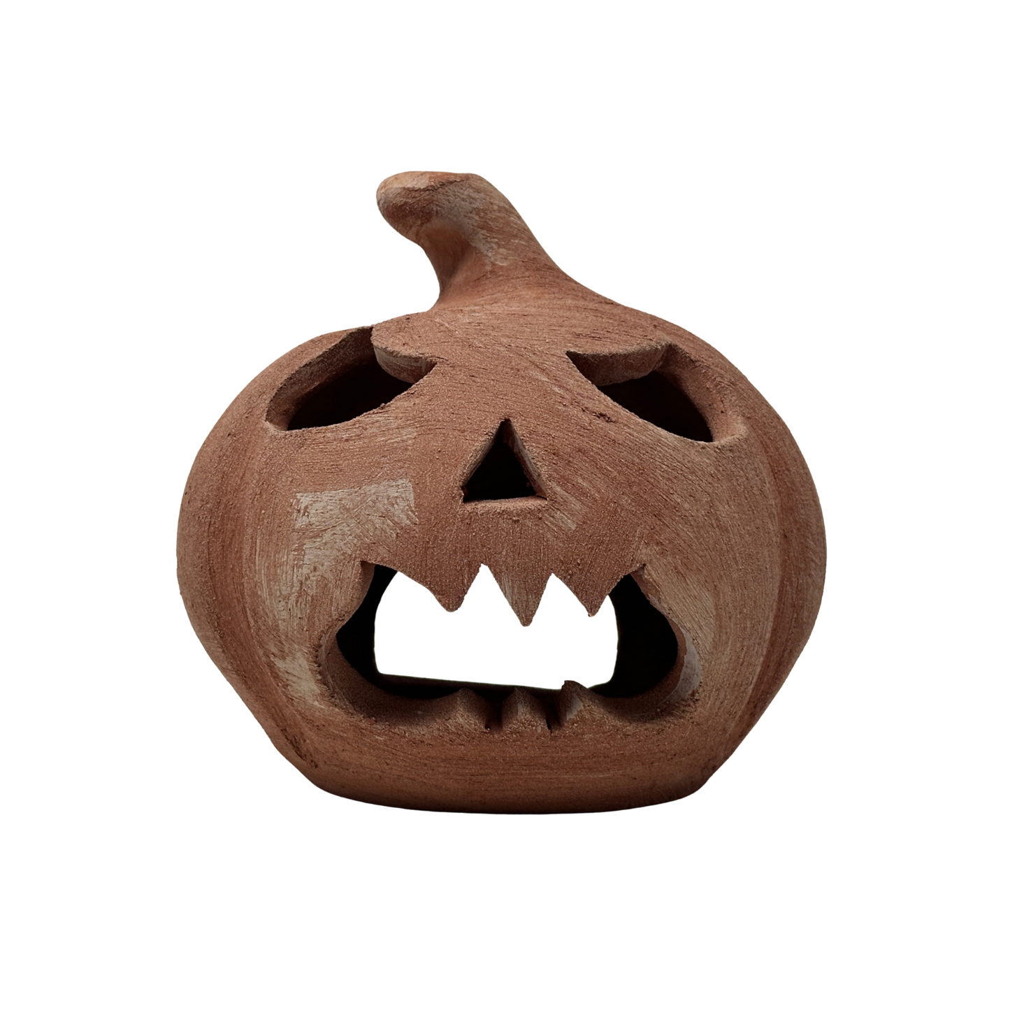 Toocook Zucca di Halloween decorativa in terracotta Made in Italy – Lanterna artigianale per interni ed esterni (Arrabbiata)
